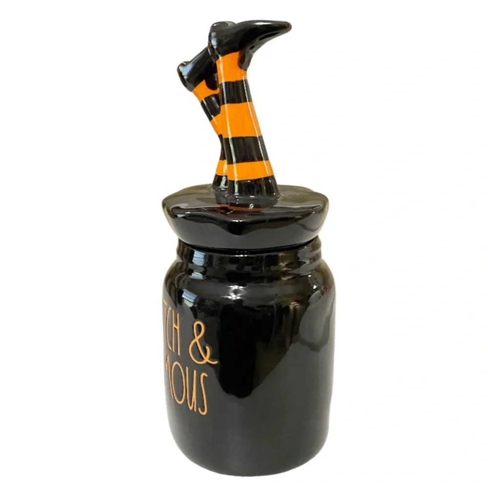 NEW Rae Dunn Baby WITCH & FAMOUS Baby Canister 🧙‍♀️🧙‍♀️